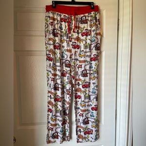 Little Sleepies Disney Pixar Radiator Springs Men’s Pajama Pant Size Large